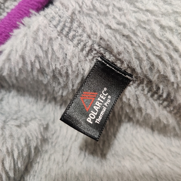 Patagonia Re-Tool Snap-T Pullover Polartec Thermal Pro Gray/purple L - Picture 6 of 10